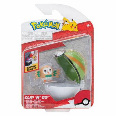 Pokémon Clip n Go Rowlet & Nest Ball