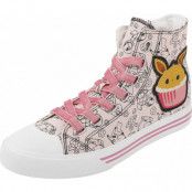 Pokémon - gaming Höga sneakers - Evoli - Cupcake - EU37 EU41 - för Dam - rosa/vit