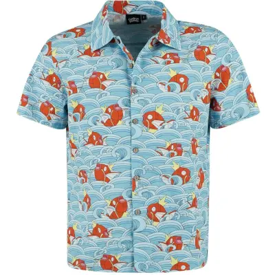 Pokémon - gaming Kortärmad tröja - Karpador - Hawaii - S XXL - för Herr - blå