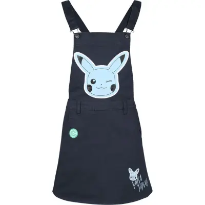 Pokémon - gaming Kort klänning - Pikachu - Pika, Pika! - S XXL - för Dam - mörkblå