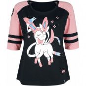 Pokémon - gaming Långärmad tröja - Feelinara - S XL - för Dam - svart/rosa