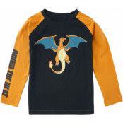 Pokémon - gaming Longsleeve - Barn - Charizad - Bring The Heat - 122/128 158/164 - för barn - svart/orange