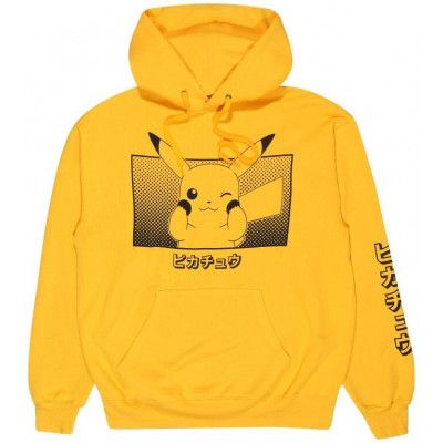 Pokémon - gaming Luvtröja - Pikachu Katakana - S XL - för Herr - gul