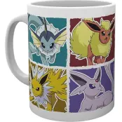 Pokémon - gaming Mugg - Evoli Evolution - för None - flerfärgad