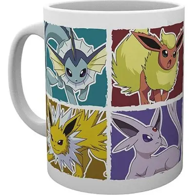 Pokémon - gaming Mugg - Evoli Evolution - för None - flerfärgad