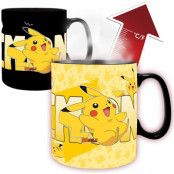 Pokémon - gaming Mugg - Pikachu - mugg med värmeeffekt - för