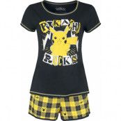 Pokémon - gaming Pyjamas - Pikachu - Rocks - M - för Dam - svart/gul