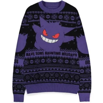 Pokémon - gaming Stickad jumper - Gengar - S XXL - för  flerfärgad