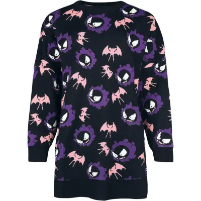 Pokémon - gaming Stickad jumper - Nebulak - M L - för Dam - flerfärgad