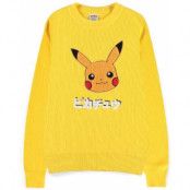 Pokémon - gaming Stickad jumper - Pikachu - S XXL - för  gul