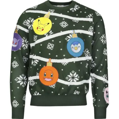 Pokémon - gaming Christmas jumper - Starter Pokémon - S XXL - för  flerfärgad