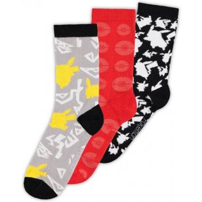 Pokémon - gaming Strumpor - Crew - EU 39-42 - för  flerfärgad