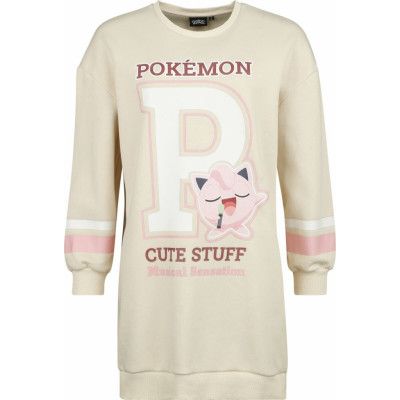Pokémon - gaming Sweatshirt - Pummeluff - Cute Stuff - S XL - för Dam - beige