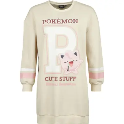 Pokémon - gaming Sweatshirt - Pummeluff - Cute Stuff - S XL - för Dam - beige