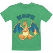 Pokémon - gaming T-shirt - Barn - Charizad - Nope - 116 164 - för barn - grön