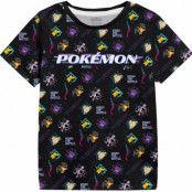 Pokémon - gaming T-shirt - Barn - Distortion - 104 152 - för barn - svart