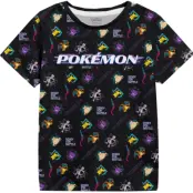 Pokémon - gaming T-shirt - Barn - Distortion - 104 116 - för barn - svart