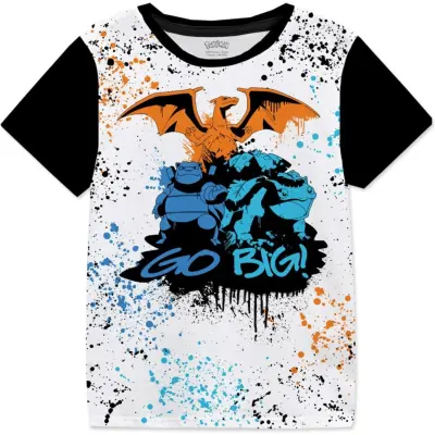 Pokémon - gaming T-shirt - Barn - GO BIG - 104 152 - för barn - flerfärgad