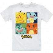 Pokémon - gaming T-shirt - Barn - Partner - 140 152 - för barn - vit