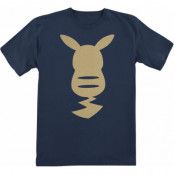 Pokémon - gaming T-shirt - Barn - Pikachu - Gold - 116 152 - för barn - mörkblå