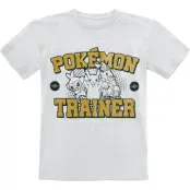 Pokémon - gaming T-shirt - Barn - Pokémon Trainer - 116 152 - för barn - gråmelerad