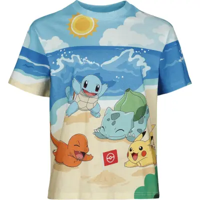 Pokémon - gaming T-shirt - Beach Day - M L - för Dam - flerfärgad