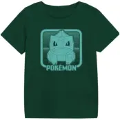 Pokémon - gaming T-shirt - Bisasam Retro Arcade - 116 152 - för barn - mörkgrön