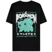 Pokémon - gaming T-shirt - Bisasam Rock - S XXL - för Herr - svart