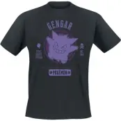 Pokémon - gaming T-shirt - Gengar - S XXL - för  svart