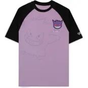 Pokémon - gaming T-shirt - Gengar - S XXL - för Herr - syrénlila