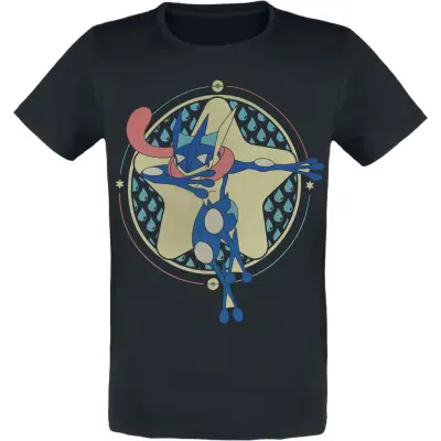 Pokémon - gaming T-shirt - Greninja - Star - L XL - för Herr - svart