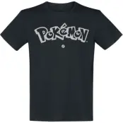 Pokémon - gaming T-shirt - Logo - S XXL - för Herr - svart
