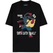 Pokémon - gaming T-shirt - Mega - Lucario - S XXL - för Herr - svart