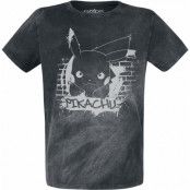 Pokémon - gaming T-shirt - Pikachu - Graffiti - S 3XL - för Herr - svart