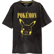 Pokémon - gaming T-shirt - Pikachu Graffitti - S XXL - för Herr - svart
