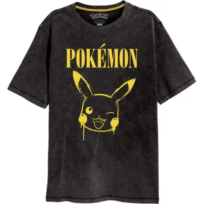 Pokémon - gaming T-shirt - Pikachu Graffitti - S XXL - för Herr - svart