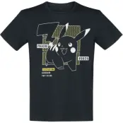 Pokémon - gaming T-shirt - Pikachu Lineart - S XXL - för Herr - svart