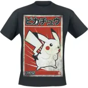 Pokémon - gaming T-shirt - Pikachu - Poster - S L - för Herr - svart