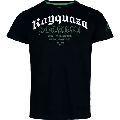 Pokémon - gaming T-shirt - Rayquaza - S XXL - för Herr - svart