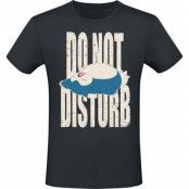 Pokémon - gaming T-shirt - Relaxo - Do Not Disturb - S XXL - för Herr - svart