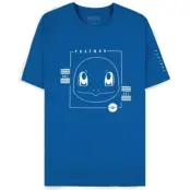 Pokémon - gaming T-shirt - Schiggy - S XL - för Herr - ljusblå