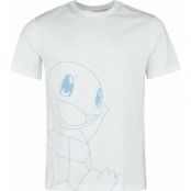 Pokémon - gaming T-shirt - Schiggy - S XXL - för Herr - vit