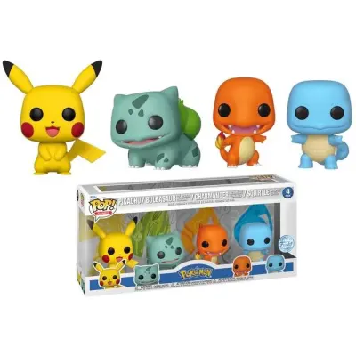 POP Pikachu/Bulbasaur/Charmander/Squirtle 4Pack