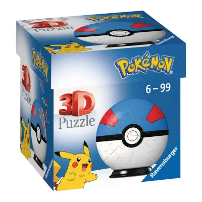 Pussel Pokémon 3D Pokéballs: Great Ball 55Bitar