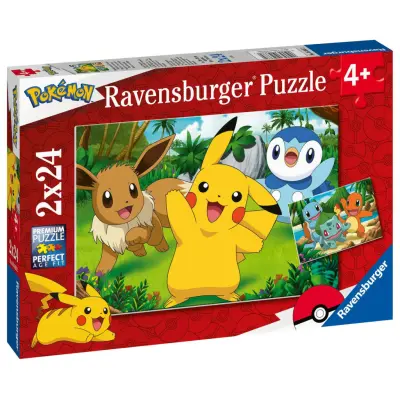 Ravensburger Pokemon Pussel 2x24 bitar - Pokemon -  Leksaksaffären
