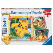 Ravensburger - Pokémon 3x49p