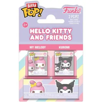 Bitty Pop! 2-Pack: Hello Kitty and Friends - My Melody & Kuromi Vinyl Figures