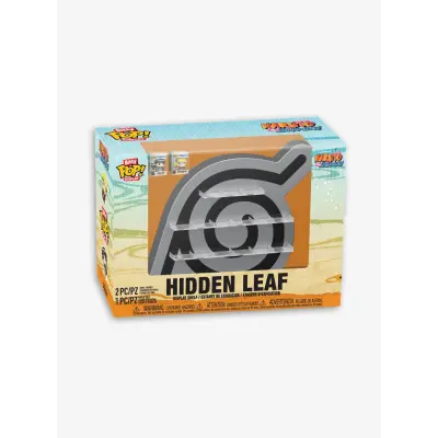 Bitty Pop! Display: Naruto Shippuden - Hidden Leaf Display Shelf & Vinyl Figures