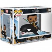 Black Panther - Wakanda Forever - Namor with Orca (Pop! Ride Super Deluxe) vinylfigur nr 116 - Funko Pop! - Funko Shop Europe