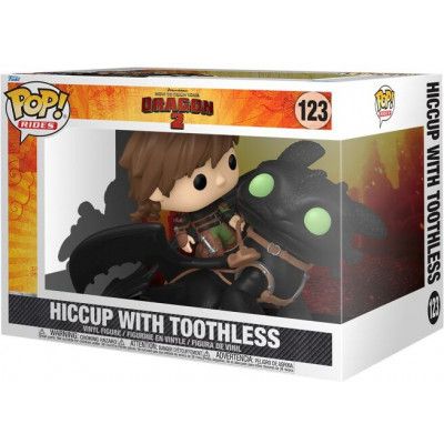 Draktränaren - Hiccup with Toothless (Pop Rides! Deluxe) vinylfigur 123 - Funko Pop! - Funko Shop Europe